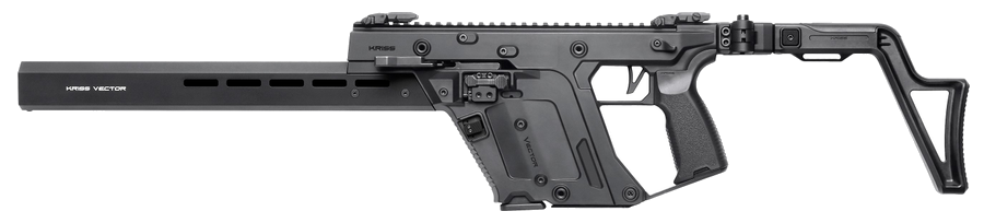 Kriss USA Vector CRB G3 .45 ACP Rifle – 16", 10+1, Matte Black, Collapsible / Folding Telescopic Folding Stock, Low Profile Flip Sights