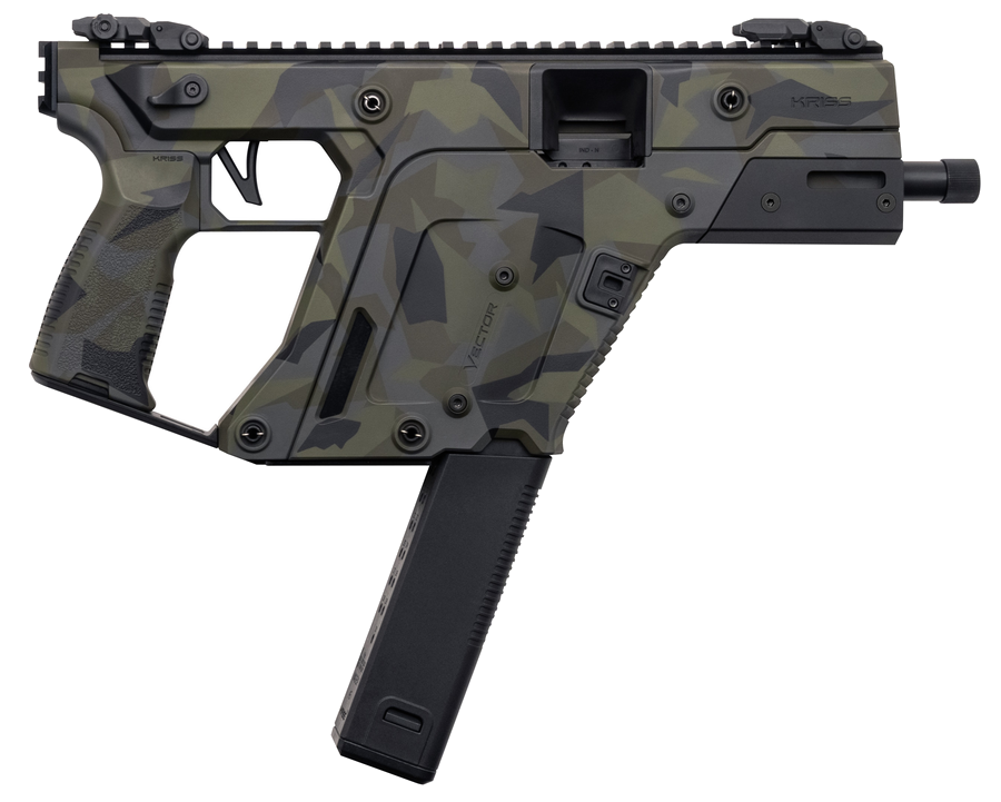 Kriss USA Vector SDP Gen 3 9mm Pistol – 5.5" Woodland Delta Camo