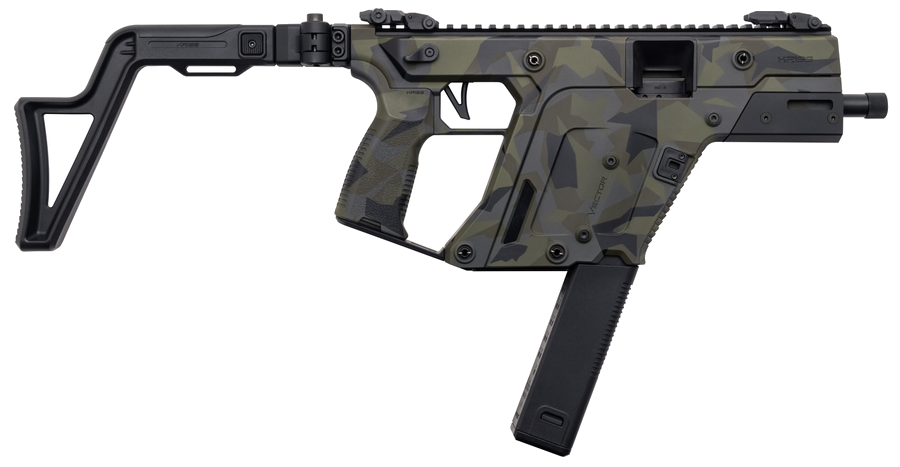 Kriss USA Vector SBR 9mm Rifle – 5.5" Woodland Camo