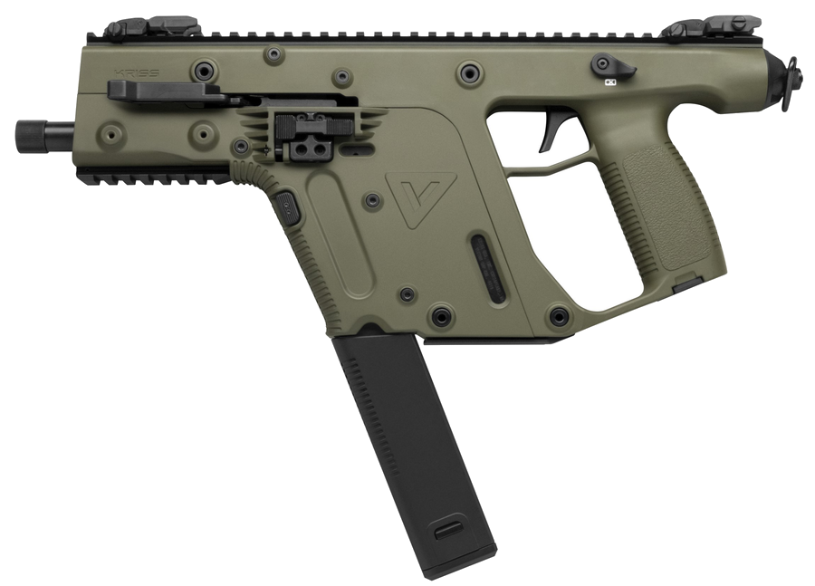 Kriss USA Vector SDP 9mm Pistol – 5.5" OD Green