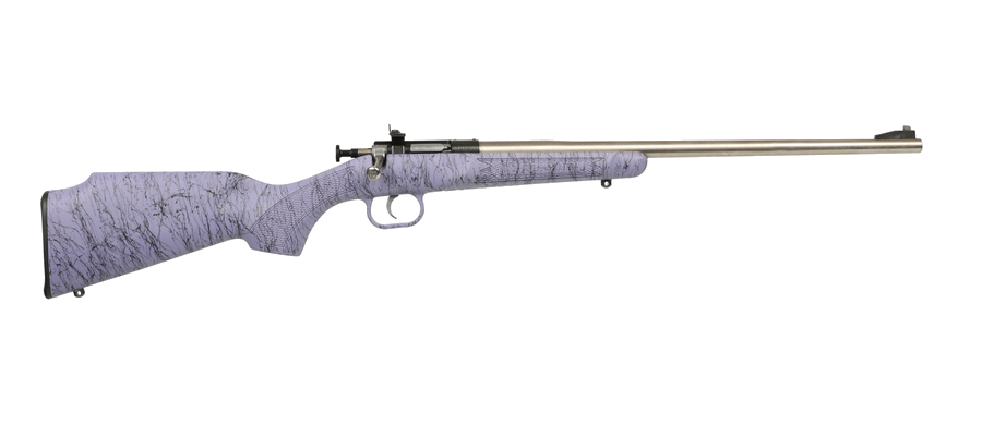 Keystone Sporting Arms Crickett .22 LR Rifle – Purple with Black Webbing/Stainless