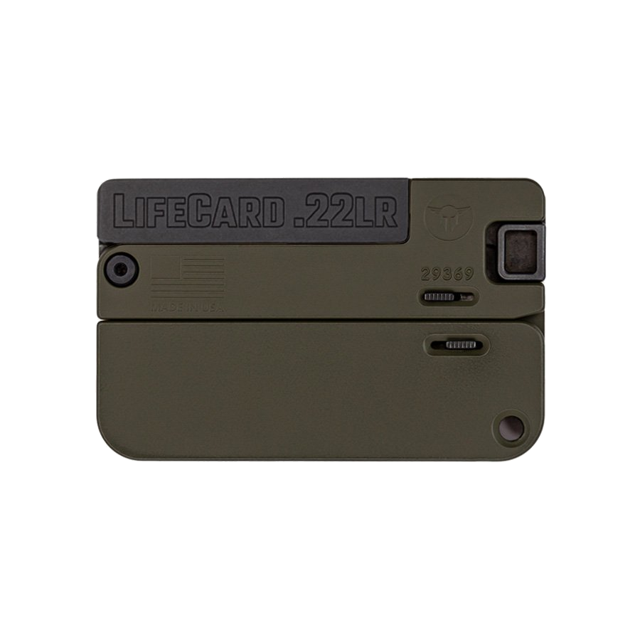 Trailblazer Firearms LifeCard .22 LR Pistol – OD Green