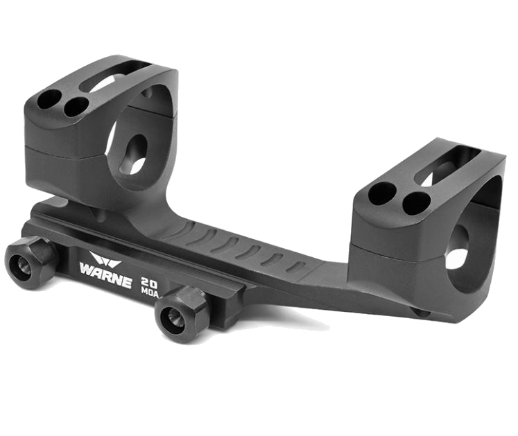 Warne MSR Long Range MSR / Picatinny rail Optic Mount – 30mm, Black