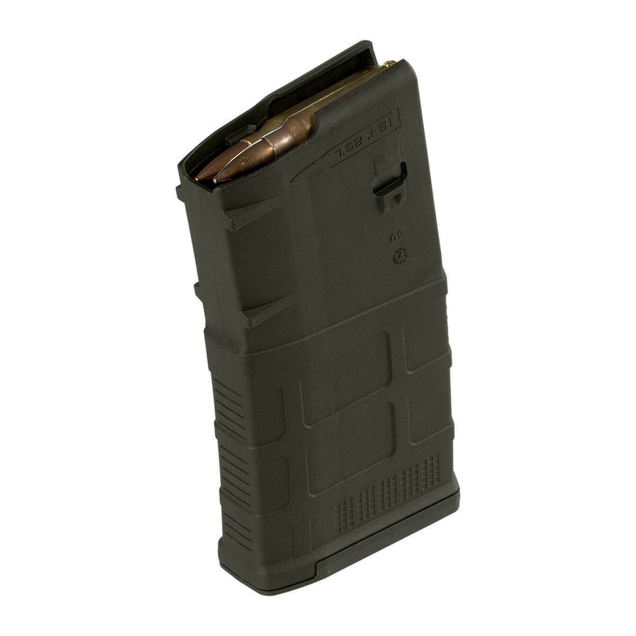 Magpul Pmag Lr/Sr Gen M3 7.62 x 51mm / 308 Win 20-Round Magazine – Olive Drab Green