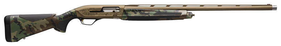 Browning Maxus II Wicked Wing 12 Gauge Shotgun – 28" Barrel, Woodland Camo