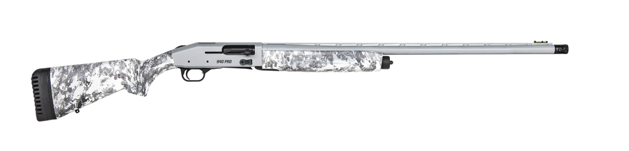 Mossberg 940 Pro Waterfowl 12 Gauge Shotgun – 28", 4+1, 3" Chamber, Battleship Gray Cerakote, True Timber Viper Snow Camo Stock