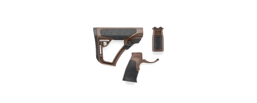 Daniel Defense AR-15 Furniture Kit Vertical Grip – Brown