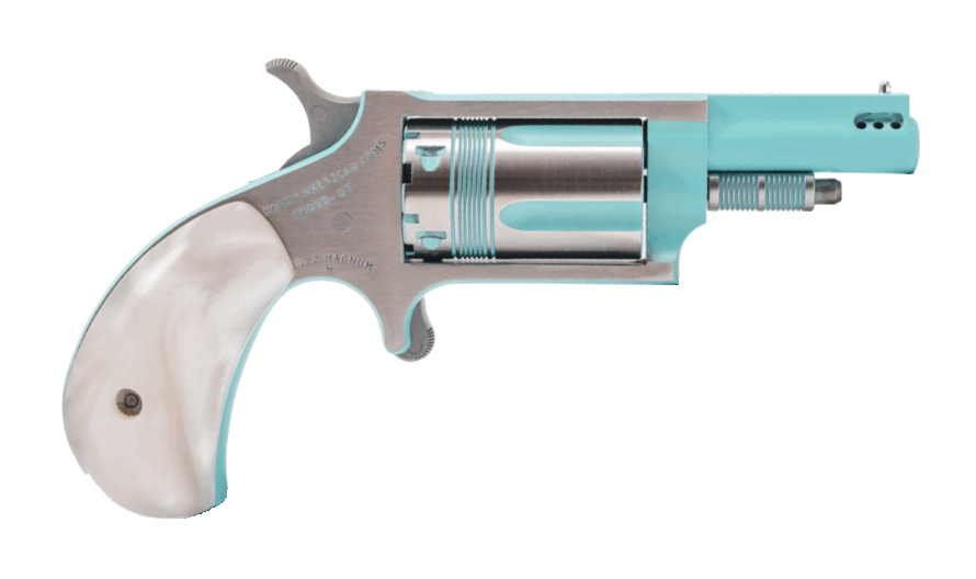 North American Arms Mini-Revolver .22 Magnum Revolver – 1 5/8" Barrel, Turquoise