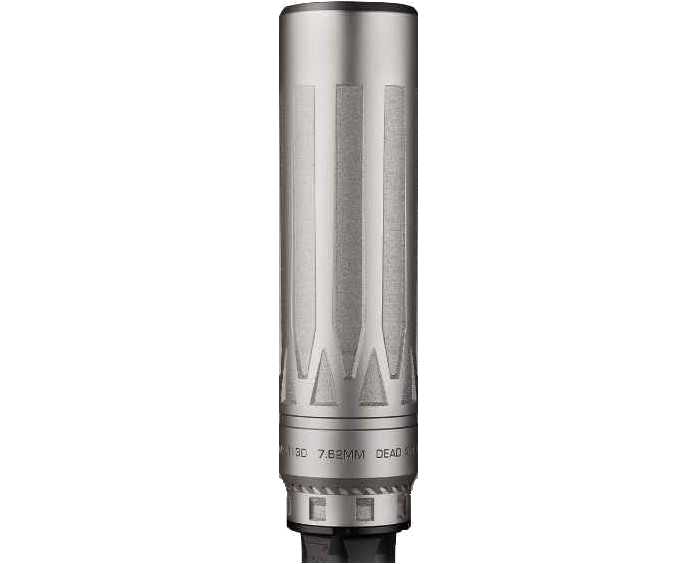Dead Air Armament Nomad-Ti XC Xeno .30 Caliber Suppressor – Silver Cerakote