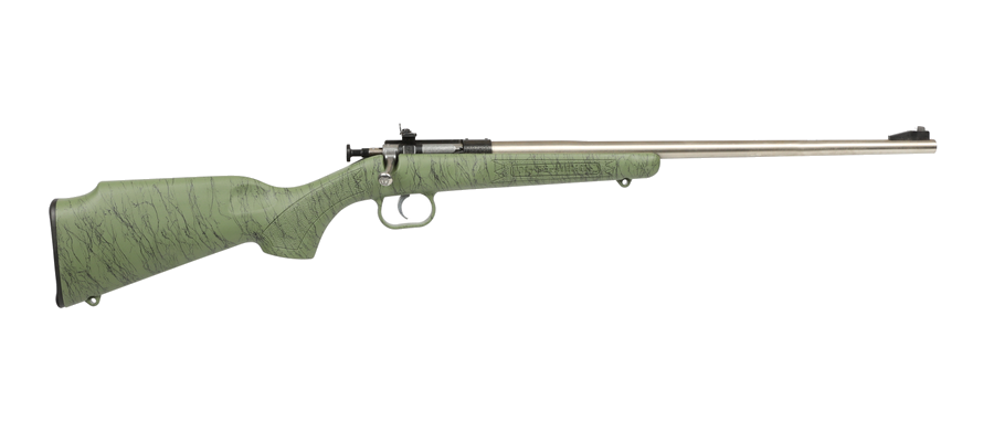 Keystone Sporting Arms Crickett .22 LR Rifle – Green with Black Webbing/Stainless