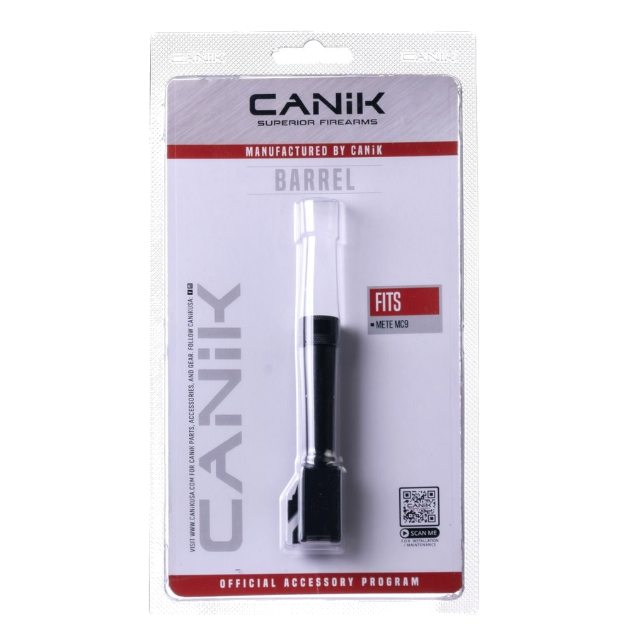 Canik METE MC9 9mm 1/2x28 Threaded Barrel – Black
