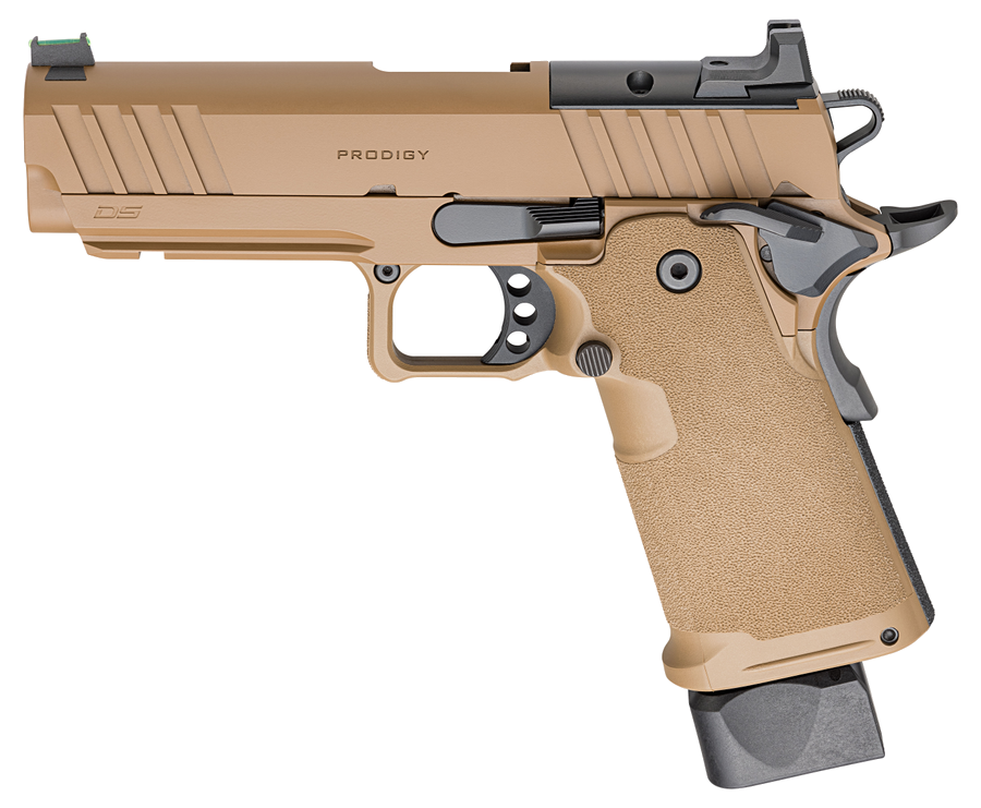Springfield Armory 1911 DS Prodigy AOS 9mm Pistol – 4.25" Barrel, Coyote