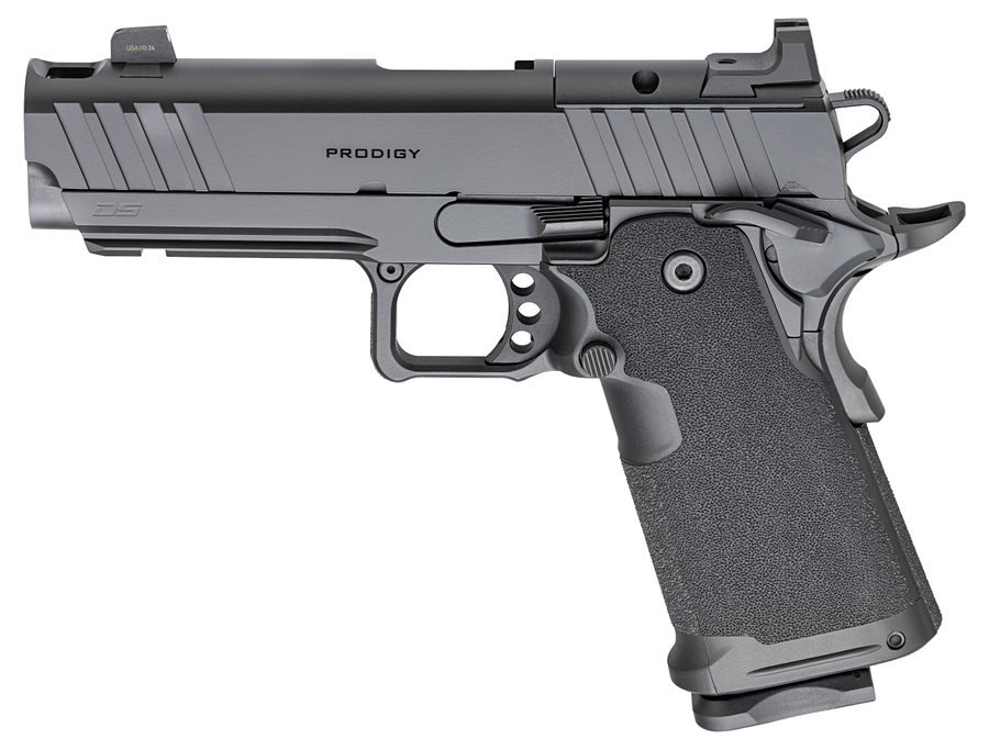 Springfield Armory 1911 DS Prodigy AOS 9mm Pistol – Textured Grip Frame, 4.25" Barrel