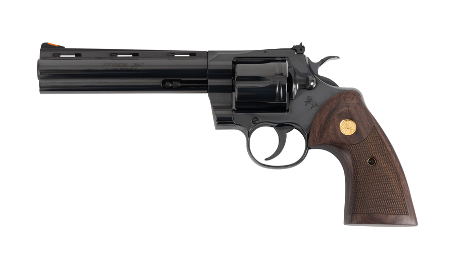 Colt Python .357 Magnum Revolver – 6" Barrel, Gold