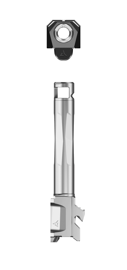 Radian Weapons Afterburner + Ramjet 9mm Barrel – for Glock 19, Grey
