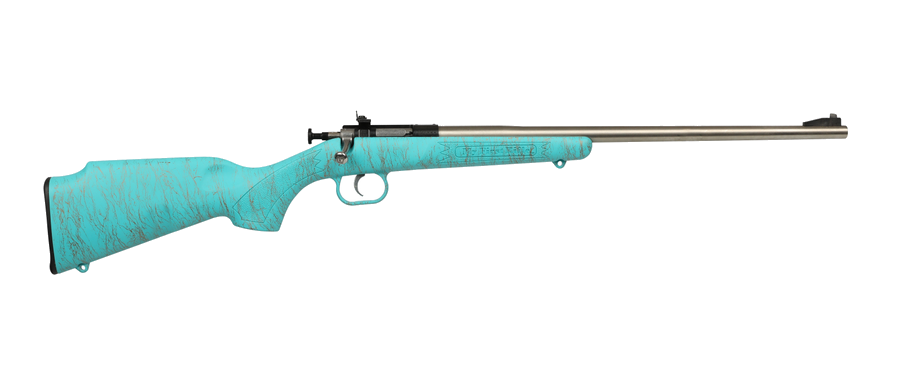 Keystone Sporting Arms Crickett .22 LR Rifle – Blue with Gold Webbing/Stainless