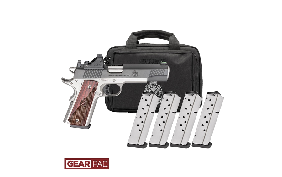 Springfield Armory Ronin 1911 AOS 9mm Pistol – 5" Barrel, Gear Pack