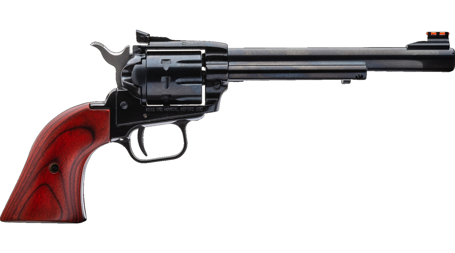 Heritage Rough Rider Small Bore .22 LR / .22 Magnum Revolver – 6.5", 9-Round Capacity, Blue, Alloy Frame, Cocobolo, Adjustable