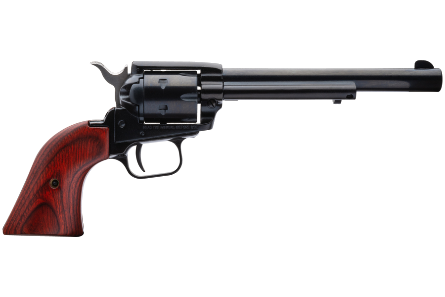 Heritage Rough Rider Small Bore .22 LR Revolver – 6.5", 6-Round Capacity, Blue, Alloy Frame, Cocobolo, Fixed Sights