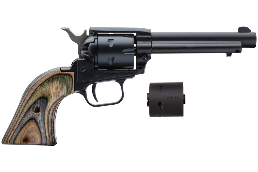 Heritage Rough Rider Small Bore .22 LR / .22 Magnum Revolver – 4.75" Barrel, Black
