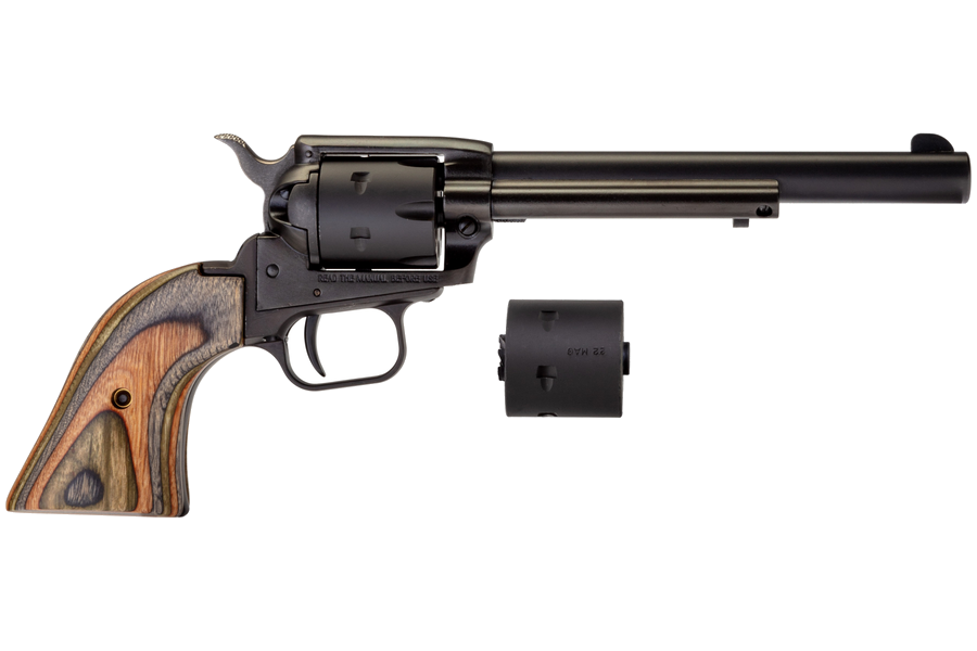 Heritage Rough Rider Small Bore .22 LR / .22 Magnum Revolver – 6.5" Barrel, Black
