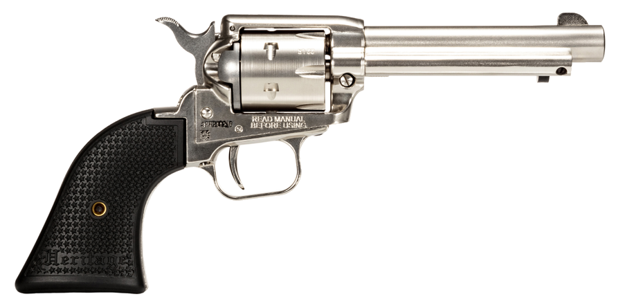 Heritage Rough Rider Small Bore .22 LR Revolver – Nickel, 4.75" Barrel