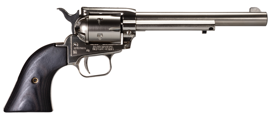 Heritage Rough Rider Small Bore .22 LR Revolver – Nickel, 6.5" Barrel