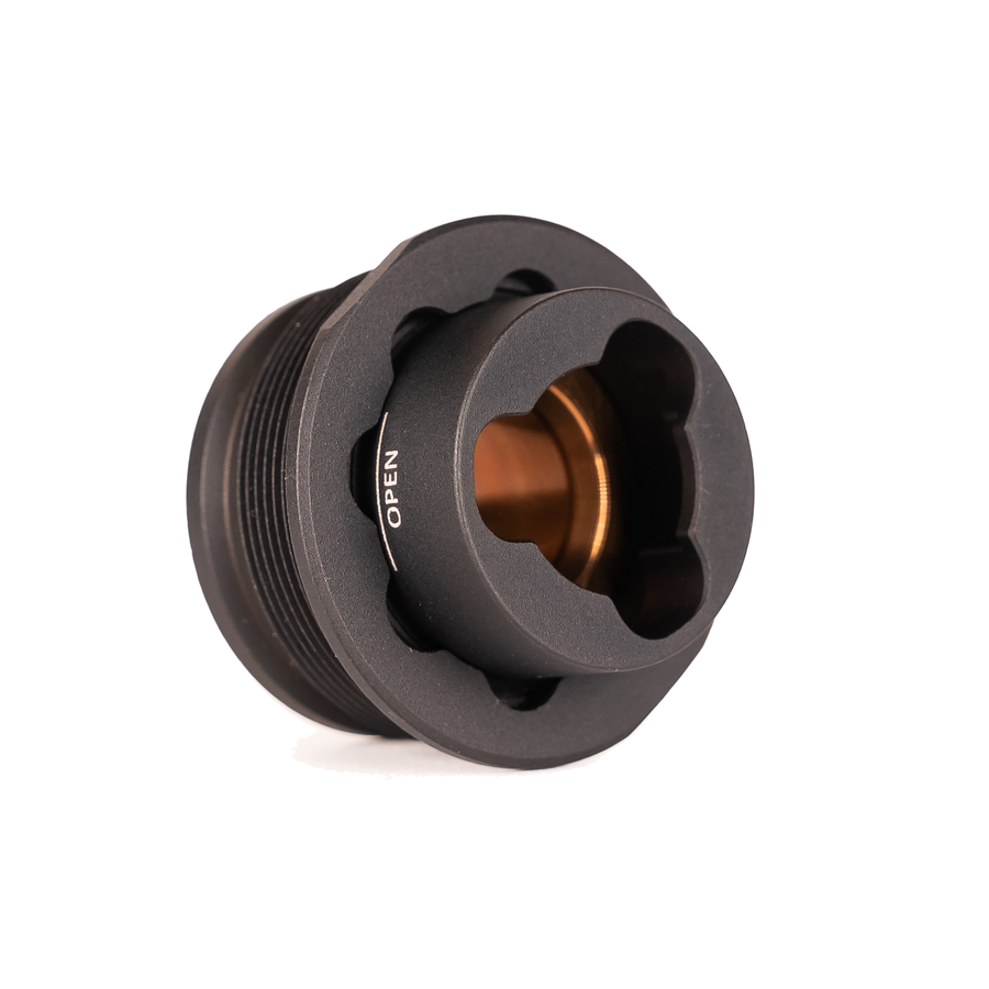 Rugged Universal 3-Lug Mount – 1/2x28, Black Nitride