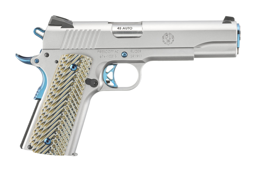 Ruger Sr1911 .45 ACP Pistol – 5" Barrel, Blue