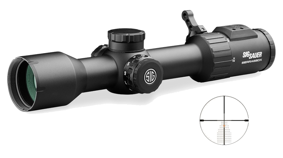 SIG Sauer Sierra 6 2-12x40 Riflescope – BDX-R2 Digital Ballistic