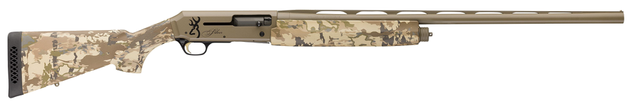 Browning Silver Field Camo FDE 12 Gauge Shotgun – 26", 4+1, 3.5" Chamber, Flat Dark Earth, Auric Camo Stock, Brass Bead
