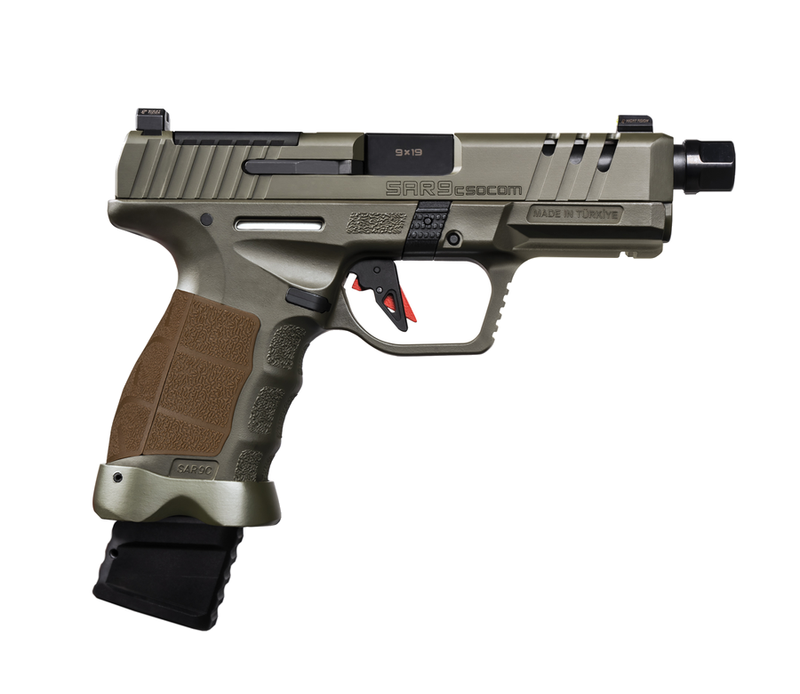 SAR Firearms SAR9 Socom Compact 9mm Pistol – OD Green
