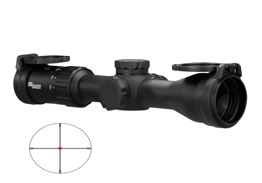 SIG Sauer Whiskey 4 2.5-10x42 Riflescope – Quadplex
