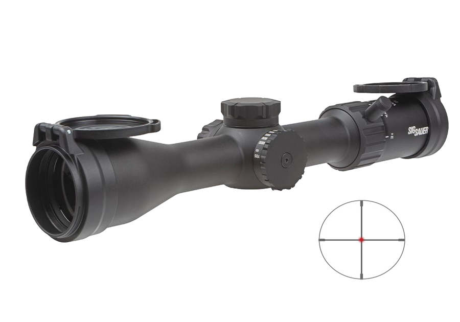 SIG Sauer Whiskey 4 3-12x44 Riflescope – Quadplex