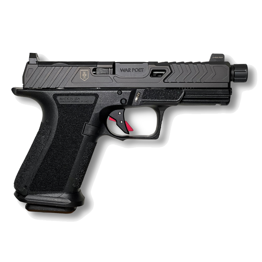 Shadow Systems MR920 War Poet 9mm Threaded Pistol – Optics Ready – Black Nitride