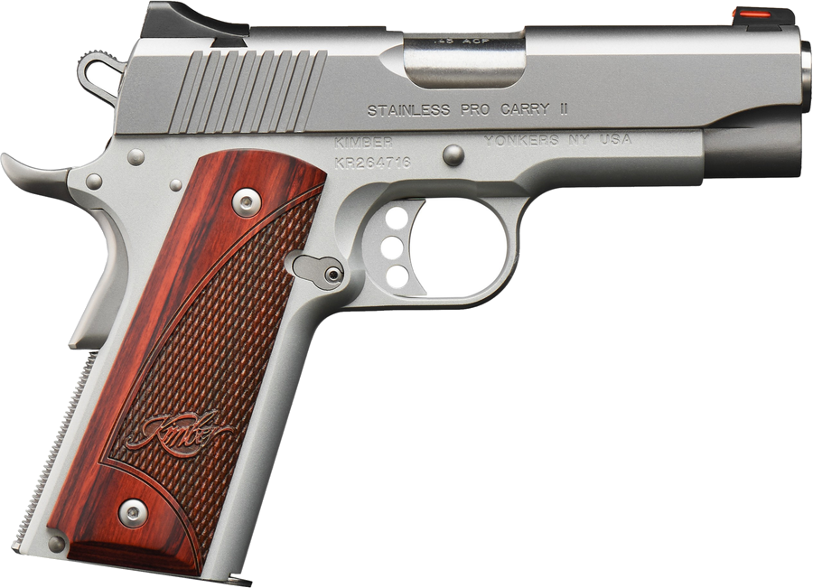 Kimber Stainless Pro Carry II Pistol – 9mm, Satin Silver