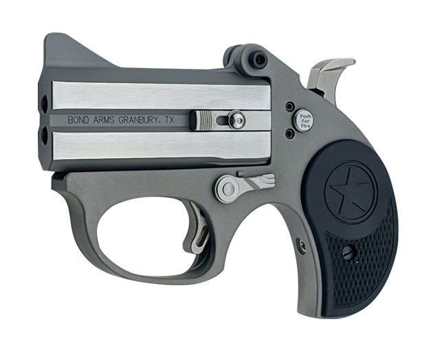 Bond Arms Stinger Rough Stainless Pistol – .22 LR, Bead-Blasted Matte Stainless