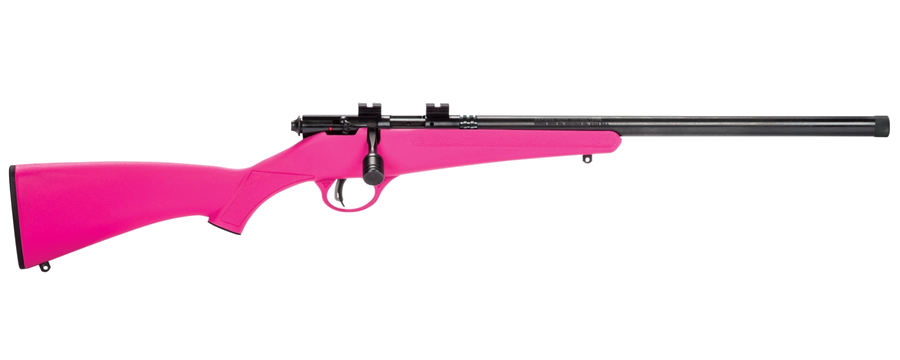 Savage Arms Rascal .22 LR Rifle – Threaded, Pink