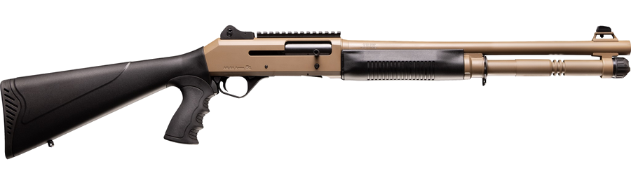 Four Peaks S4 12 Gauge Shotgun – 18.5" Barrel, FDE