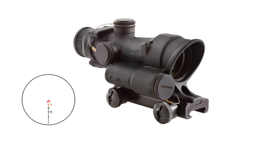 Trijicon Acog 4x32 Riflescope – LED Red Chevron