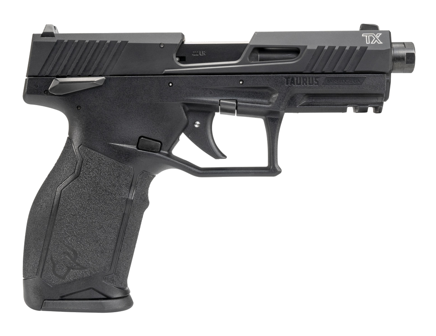 Taurus TX22 Gen 2 .22 LR Pistol – 4.1", 22+1, Black, Polymer Frame, FS: White Dot RS: Serrated