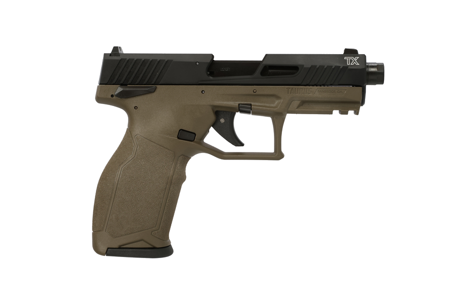 Taurus TX22 Gen 2 .22 LR Pistol – 4.1", 10+1, Black, Polymer Frame, ODG Polymer, FS: White Dot RS: Serrated, includes two 10-round magazines