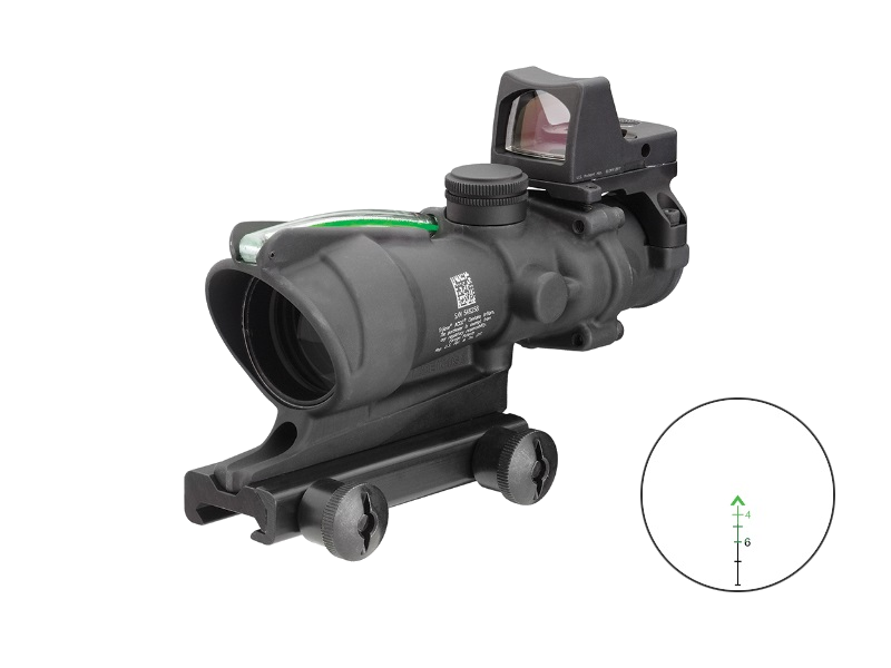 Trijicon ACOG with RMR Type2 Sight 4x32 Riflescope – Green Chevron .223