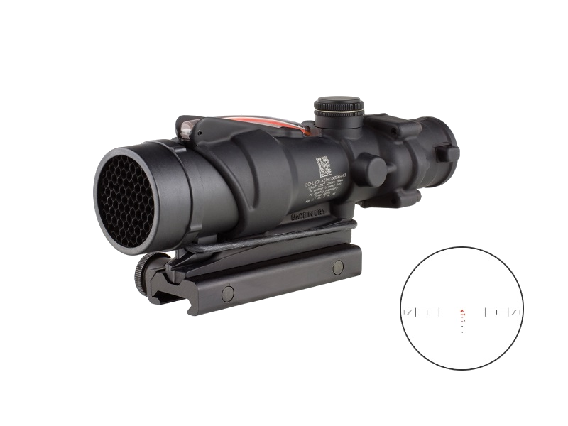 Trijicon ACOG USMC Rifle Combat Optic 4x32 Riflescope – Dual Illum. Red Chevron