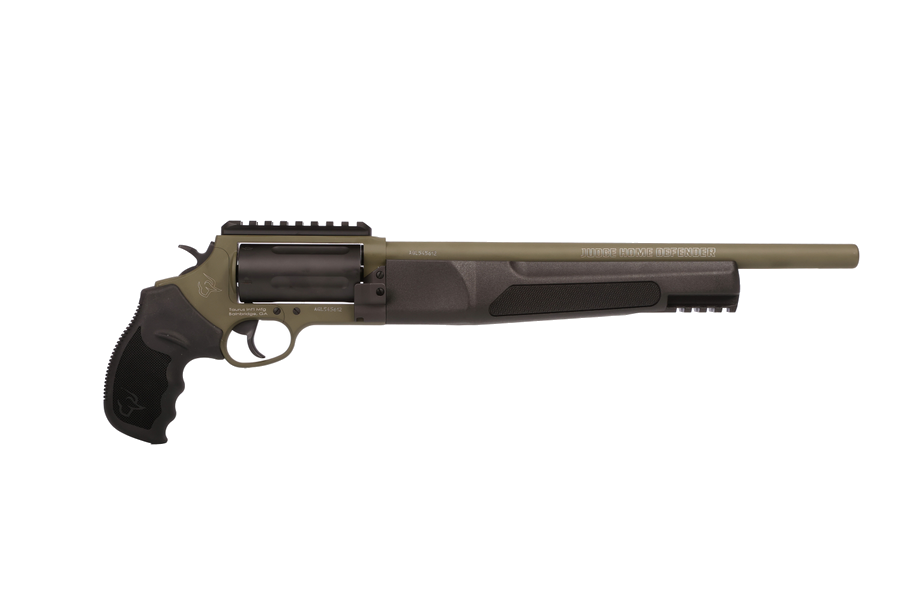 Taurus Judge Home Defender Revolver – 410 Bore / .45 Colt, Sniper Green Cerakote