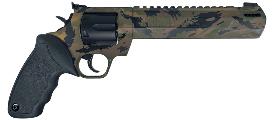 Taurus Raging Hunter 44 Magnum Revolver – 8.375" Barrel, Black Rubber with Cushion Insert