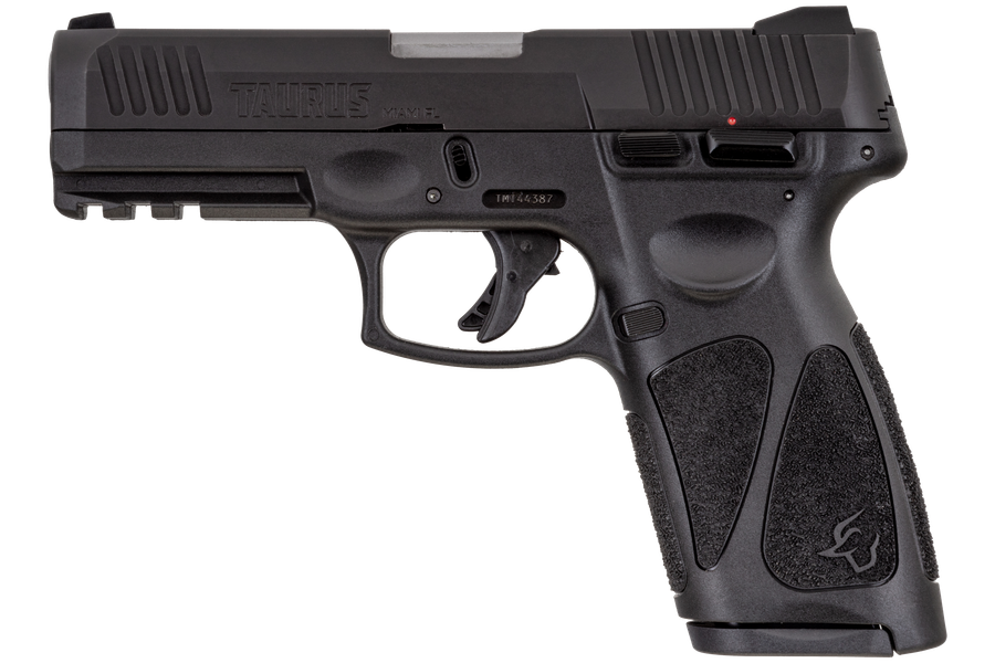 Taurus G3 9mm Pistol – 4", 17+1, Matte Black, Polymer Frame, Black Polymer, White Dot Front, Adj. Rear