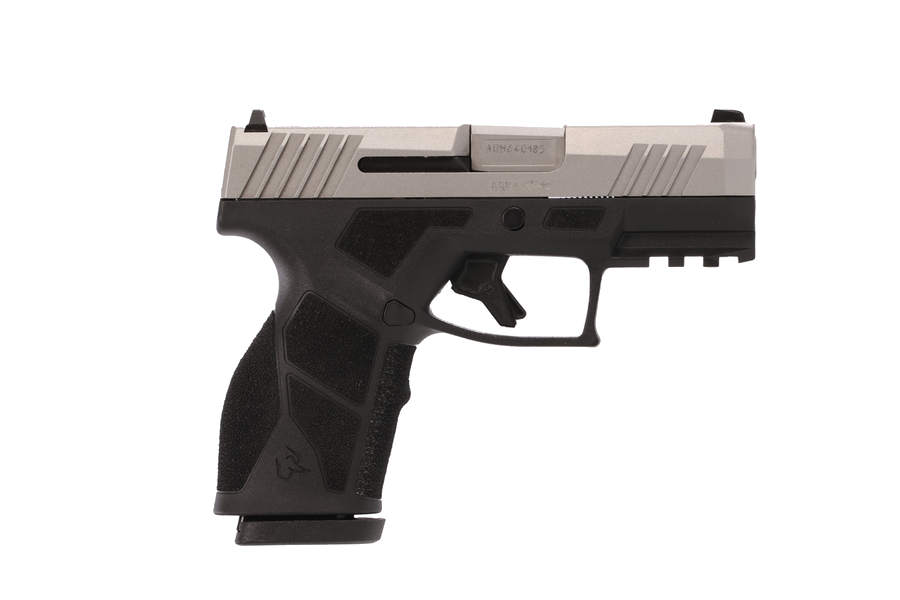 Taurus GX2 9mm Pistol – 3.38", 13+1, Stainless, Steel Frame, Black Polymer, FS: Fixed White Dot RS: Drift, includes two 13-round magazines