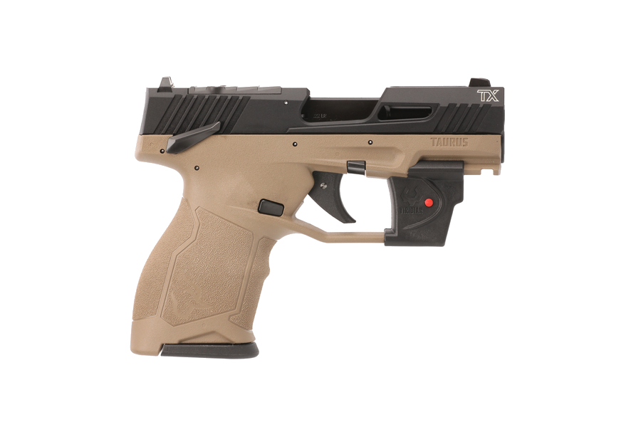Taurus TX22 Compact .22 LR Pistol – FDE Frame/Black Slide