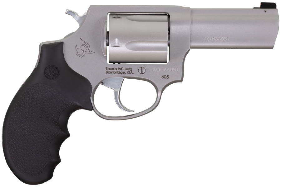 Taurus M605 Defender .357 Magnum Revolver – Black Rubber Hogue